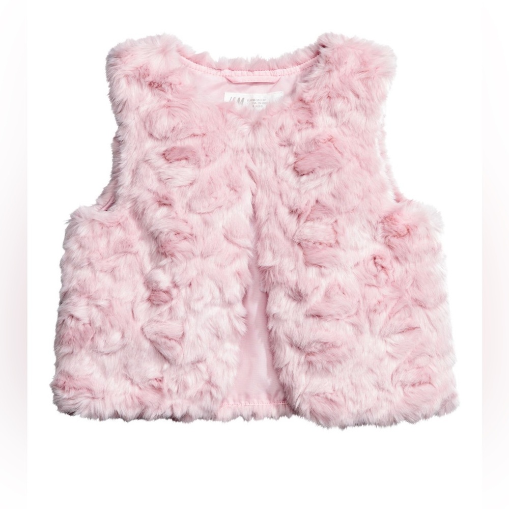 H&M Faux Fur Vest 7-8Y
